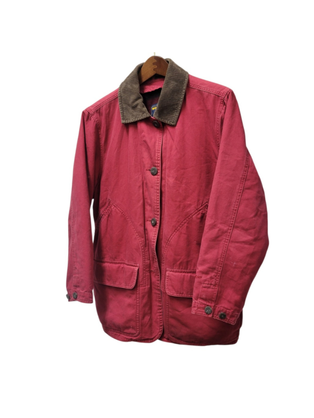 Woolrich Ruby Women's 100% Cotton Long-Sleeves Brown Corduroy Trim Jacket Medium - Picture 3 of 8